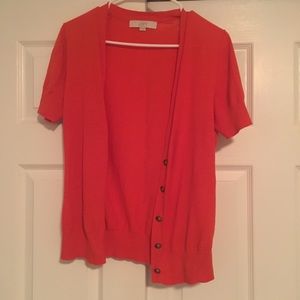 Short sleeve cardigan